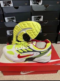Nike Air Ghost Racer Retro Neon Yellow AT5410-100 Size 8.5 Brand New
