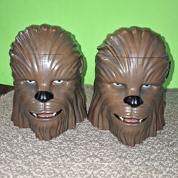 PAIR OF Disney Parks Star Wars Chewbacca Wookie Stein Mug

