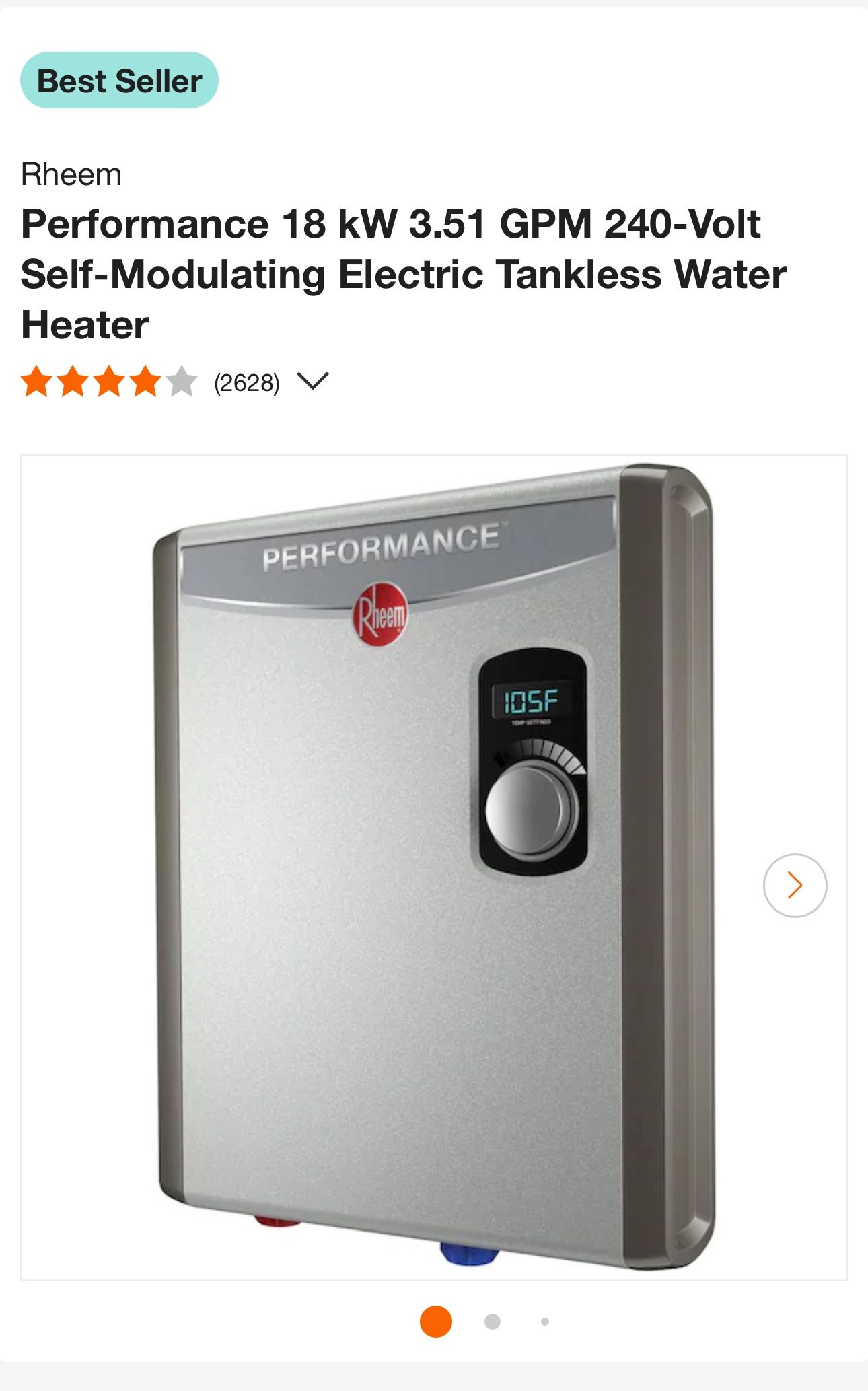 Rheem Electric Tankless 