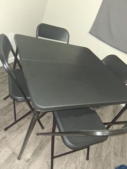 Table Set And 4 Chairs