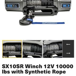 Superwinch SX10SR Winch 12V 10000 Lbs With Synthetic Rope