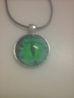 Leather cord necklace & pendant