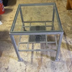 Glass Top Metal Coffee Table Night table 