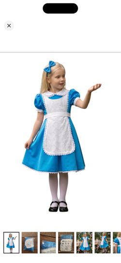 Alice inspired blue Halloween costume dress size 7-8