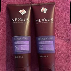 Nexxus Blonde Assure Purple Shampoo / Conditioner New 