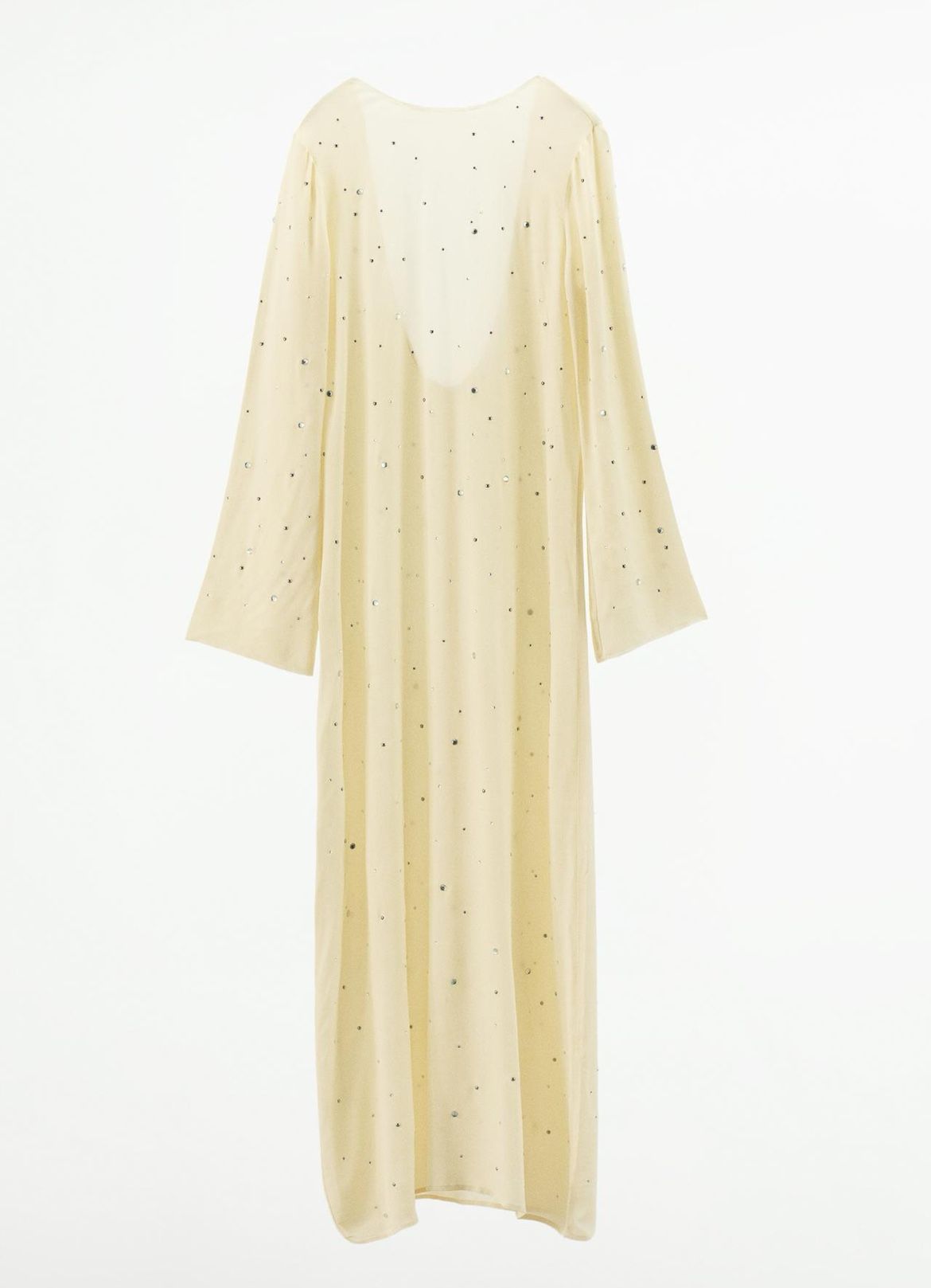 Zara Open Back Off White Jewel Long Sleeve Dress Size Small NWT Brand New -  conticontadores.com.br