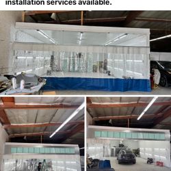 Spraybooth Prep Station Curtains