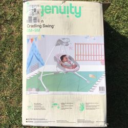 Ingenuity Cradling Cradle Swing Baby Infant Sleep Play Activity Baby Seat Safety Kids Gear Toys Music Nursery Furniture Decor