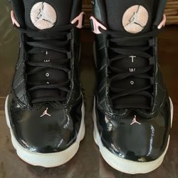 Kids Air Jordan 6 Rings Black Artic Punch