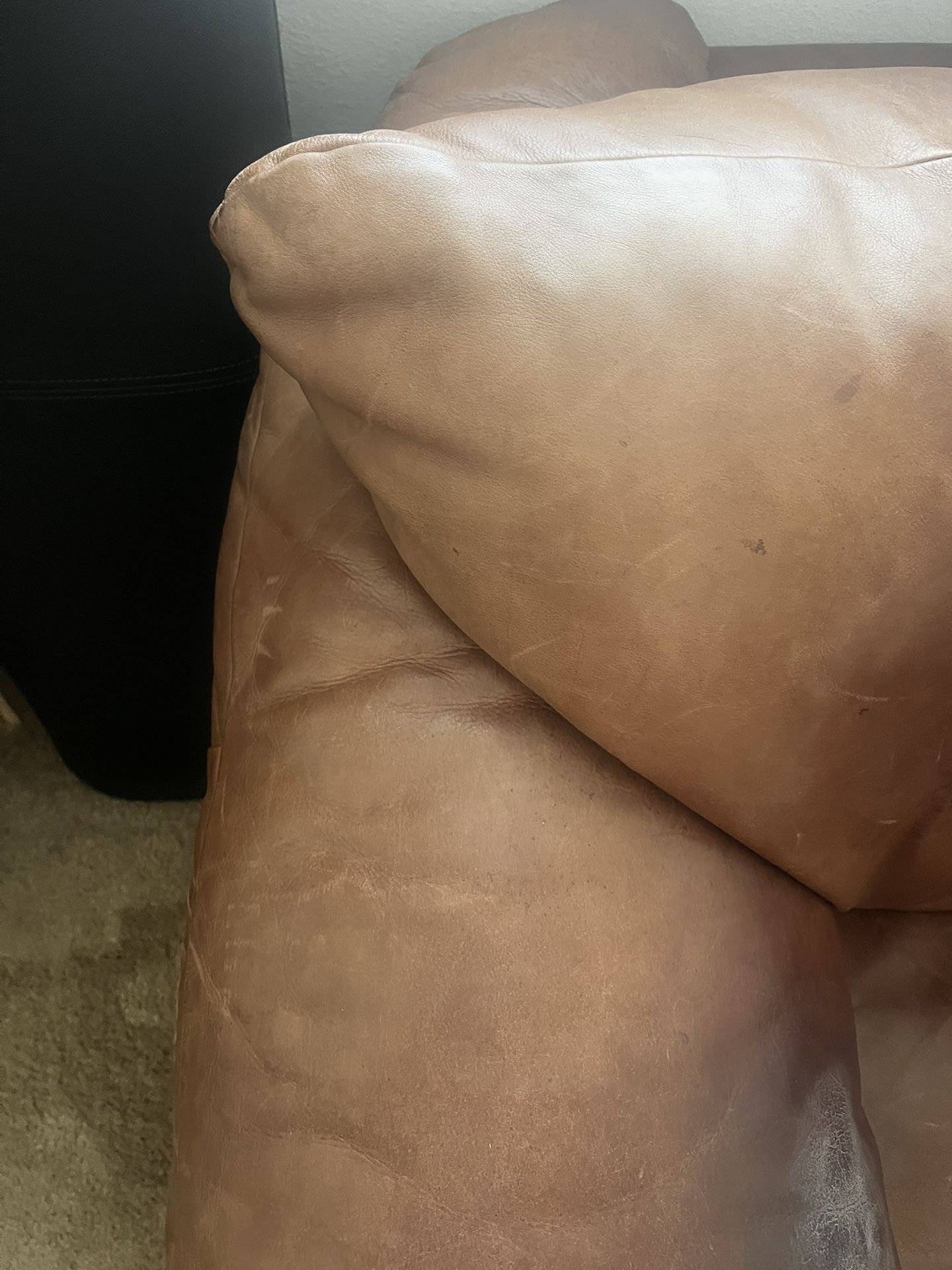 Leather Couch “Great Condition” (must Go Today)