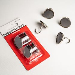 Magnetic Hooks 4 Pack - Indoor Or Outdoor