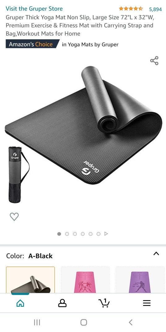 Gruper Yoga Mat 