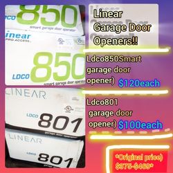 Linear Garage Door Openers, Smart And Regular