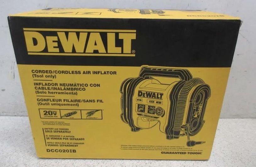 DeWalt DCC020IB 20V Max Li Ion Corded/Cordless Air Inflator (Tool