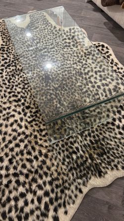 Glass coffee table