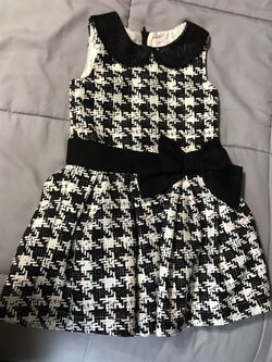 White and black, dress