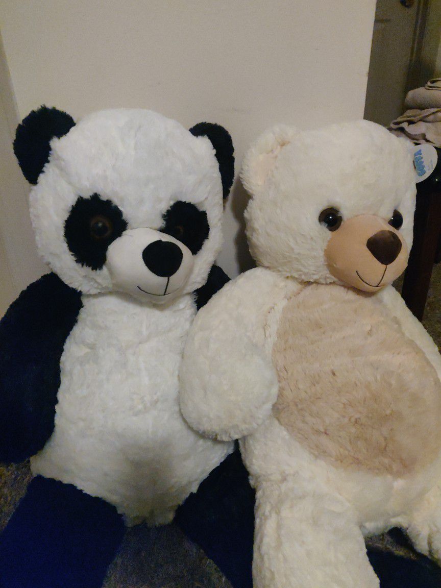 30 In Stuffed Animal Bear (Polar Bear & Pandabear)