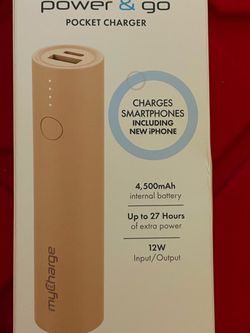 myCharge Power & Go Pocket Charger 4500mAh