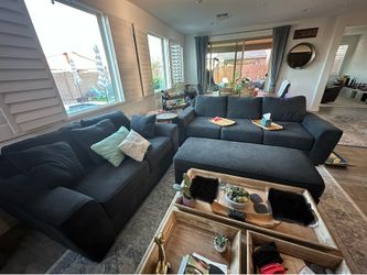 2 Sofa and Love Seat w/ Ottoman Set