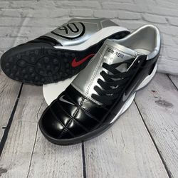 Nike Total 90 Shoes Black/Silver Size 9.5 