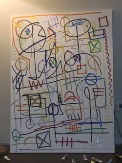 My original abstract acrylic painting on canvas