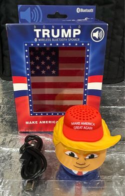 Donald Trump 'Make America Great Again' Bluetooth Speaker - Red/Yellow/Blue