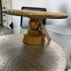 12 inch gold cake stand