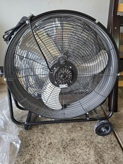 Two large 24 inch commercial fans