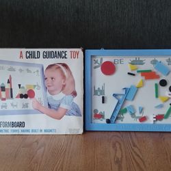 Vintage Magnetic Basic Form Board A Child Guidance Toy 1970s.