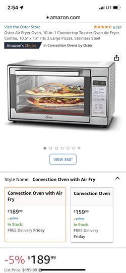 Oster Xl air fryer over