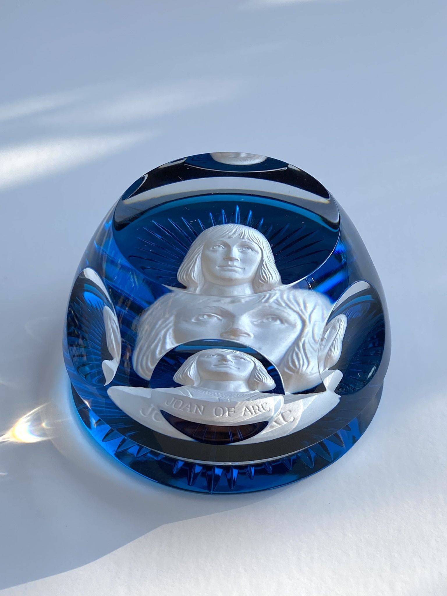 Baccarat 1976 Joan Of Arc Paperweight