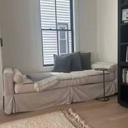 Cream Linen Daybed 