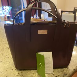 Kate Spade New York Margaux Small Satchel – Deep Plum – Brand New with Tags