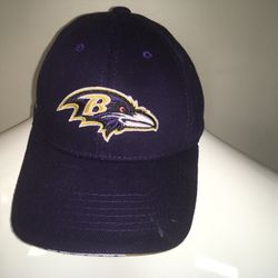 Baltimore Ravens Reebok NFL Purple Embroidered Hat Cap sz M/L Pee-owned No signs of rips, tears, stains