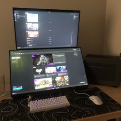 Gaming PC + Dual Monitors