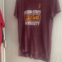 WOMENSWEAR  ASU T-SHIRT SIZE MED. /  LARGE. ADIDAS BRAND