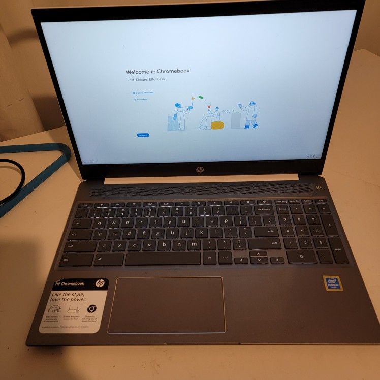 HP Chromebook 15-Inch Laptop, Micro-EDGE Touchscreen, Dual-Core Intel Pentium Gold 4417U Gold Processor, 4 GB SDRAM, 64 GB eMMC Storage, Chrome OS (15