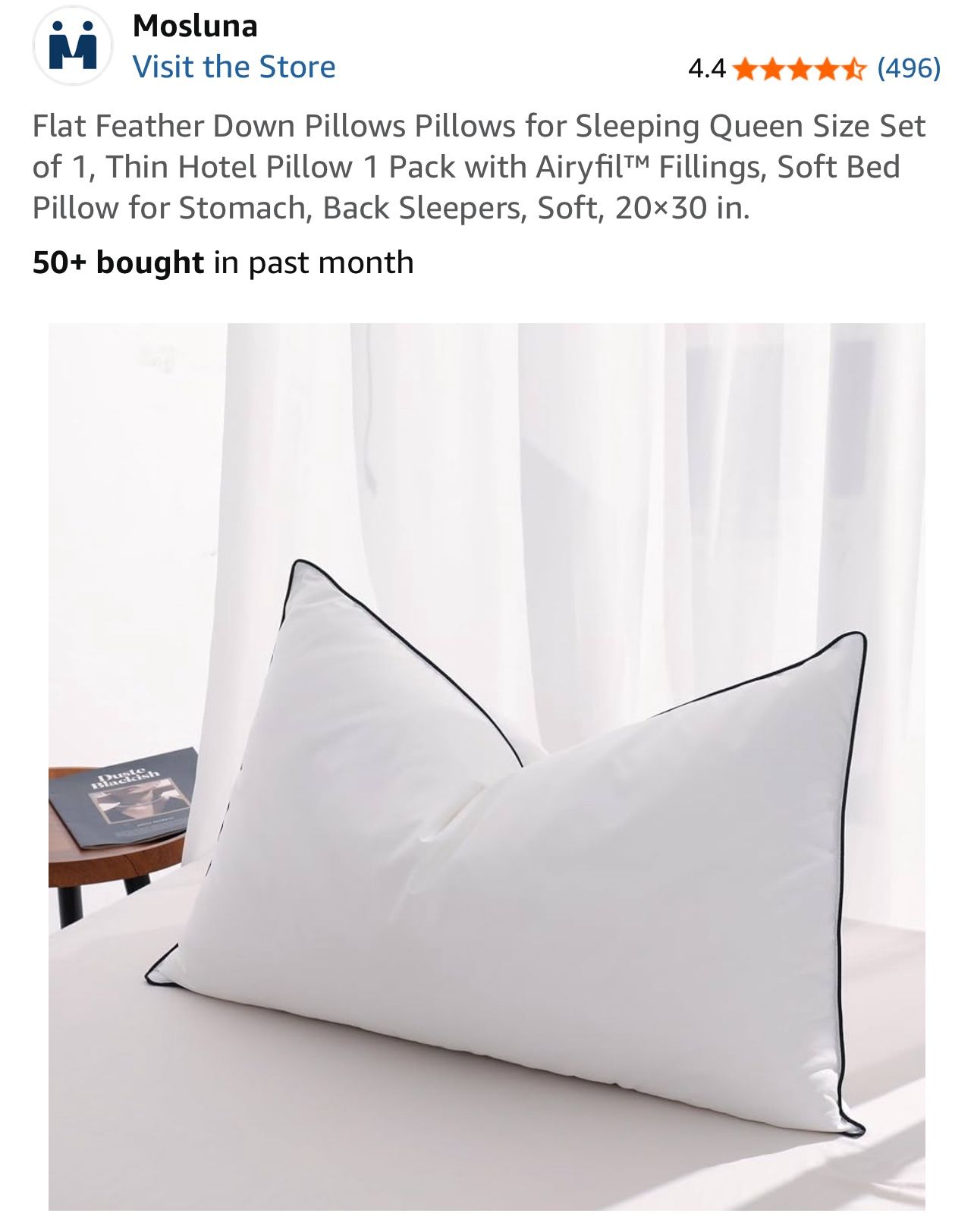 Experience ultimate comfort with this luxury white pillow featuring elegant black trim. Perfect for enhancing your bedroom decor. 20x30” See pictures