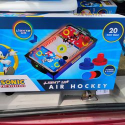 Sonic The Hedgehog Light Up Air Hockey Table