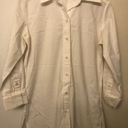 New York & Company Medium White Dress Shirt