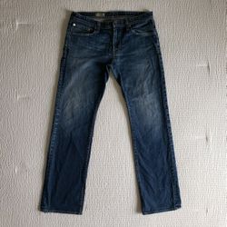 AG ADRIANO GOLDSCHMIED Men's Protégé Straight Leg Jeans (33x32) Med Blue 