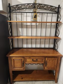 Wood Bakers Rack
