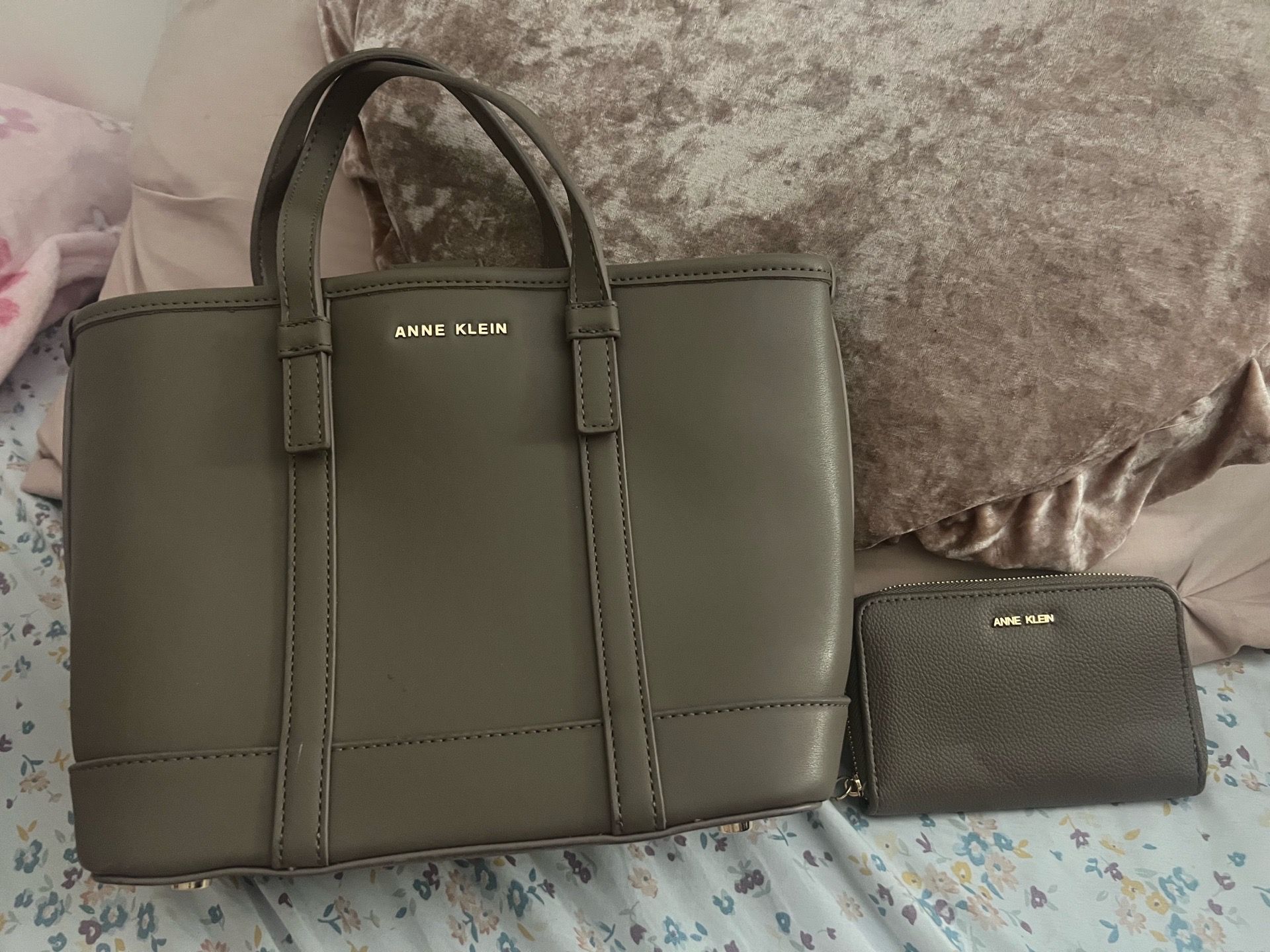 Anne Klein small tote and wallet