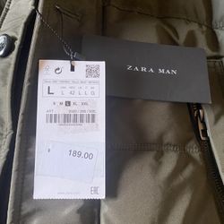 New Zara Man coat Size L