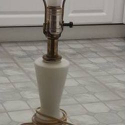 Hand-blown Bavarian Bristol Glass Lamp