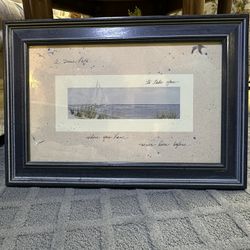 Blue Framed Wall Art