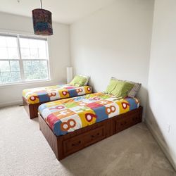 Twin Beds With Storage Drawers