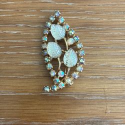 Antique Crystal Brooch 