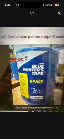 Cellux Blue Painters tape 6 pack 1 inch