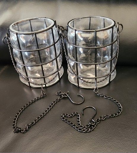 2 Hanging Candle Holder